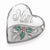Sterling Silver Mom W/Enamel Flower 20mm Falling Heart Locket