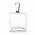Sterling Silver 21mm Square Plain Locket