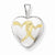 Sterling Silver Gold-Plated Linked Hearts 12mm Heart Locket