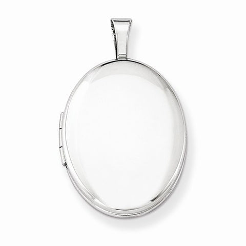 Sterling Silver 20mm Polished Oval Locket