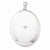 Sterling Silver & Diamond Polished 34mm Oval Locket