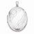 Sterling Silver W/ Side Swirls 34mm Oval Locket