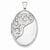 Sterling Silver Scroll Oval Locket