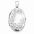 Sterling Silver Floral Locket