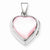 Sterling Silver Pink Mother of Pearl Heart Locket