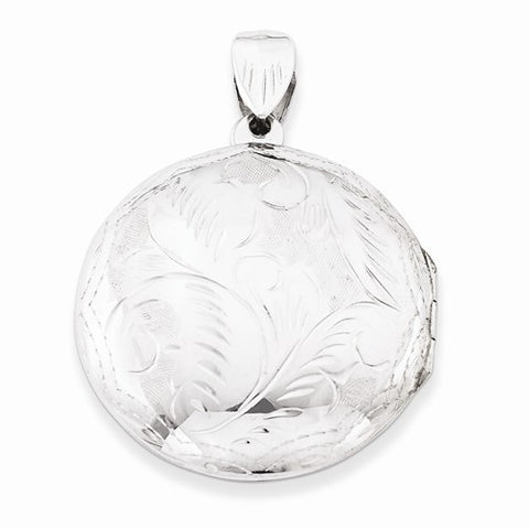 Sterling Silver Large Round Locket