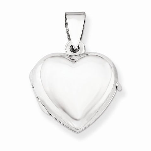 Sterling Silver Domed Heart Locket