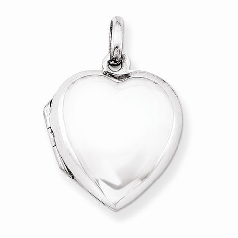 Sterling Silver Domed Heart Locket