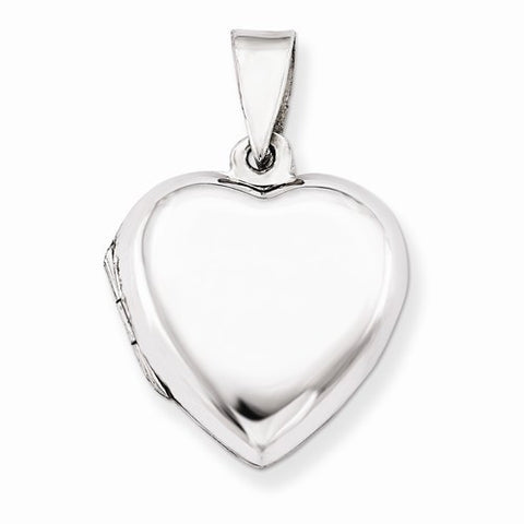 Sterling Silver Domed Heart Locket