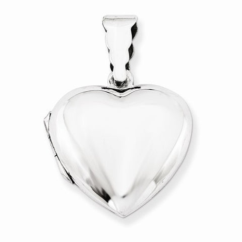 Sterling Silver Domed Heart Locket
