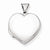 Sterling Silver Plain 18mm Heart Locket