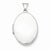 Sterling Silver Polished 26mm 2-Frame Oval Locket