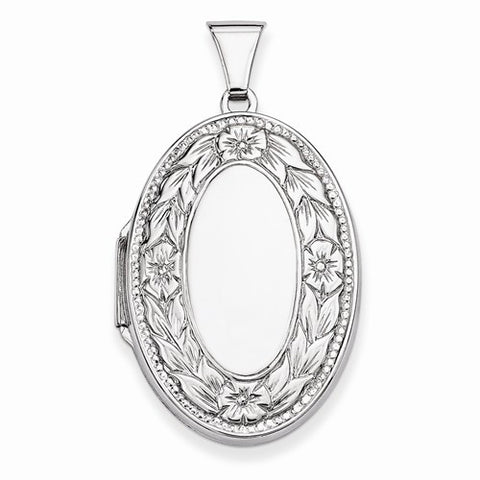 Sterling Silver Oval Locket