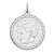 Sterling Silver Engraveable Boy Disc Charm hide-image