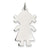 Engraveable Girl Disc Charm in Sterling Silver