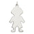 Sterling Silver Engraveable Boy Disc Charm hide-image