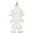 Engraveable Girl Disc Charm in Sterling Silver