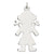 Sterling Silver Engraveable Girl Disc Charm hide-image