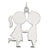 Engraveable Boy/Girl Disc Charm in Sterling Silver