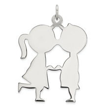 Sterling Silver Engraveable Boy/Girl Disc Charm hide-image