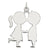 Sterling Silver Engraveable Boy/Girl Disc Charm hide-image