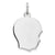 Engraveable Boy Disc Charm in Sterling Silver