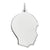 Sterling Silver Engraveable Boy Disc Charm hide-image
