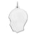 Engraveable Boy Disc Charm in Sterling Silver