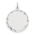 Engraveable Round Disc Charm in Sterling Silver