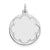 Engraveable Round Disc Charm in Sterling Silver