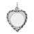 Engraveable Heart Disc Charm in Sterling Silver