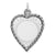 Engraveable Heart Disc Charm in Sterling Silver