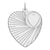 Engraveable Heart Disc Charm in Sterling Silver