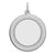 Sterling Silver Engraveable Round Disc Charm hide-image