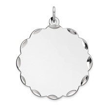 Sterling Silver Engraveable Disc Charm hide-image