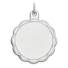 Sterling Silver Engraveable Disc Charm hide-image