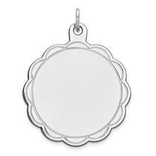 Sterling Silver Engraveable Disc Charm hide-image