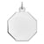 Engraveable Octagon Disc Charm in Sterling Silver