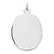 Sterling Silver Engraveable Oval Disc Charm hide-image