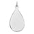 Sterling Silver Engraveable Teardrop Disc Charm hide-image