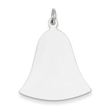 Sterling Silver Engraveable Bell Disc Charm hide-image