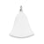 Engraveable Bell Disc Charm in Sterling Silver