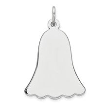 Sterling Silver Engraveable Bell Disc Charm hide-image
