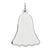 Sterling Silver Engraveable Bell Disc Charm hide-image