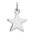 Engraveable Star Disc Charm in Sterling Silver
