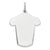 Sterling Silver Engraveable T-shirt Charm hide-image