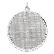 Sterling Silver Engraveable Round Patterned Disc Charm hide-image