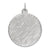 Sterling Silver Engraveable Round Patterned Disc Charm hide-image