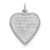 Sterling Silver Engraveable Heart Patterned Disc Charm hide-image