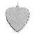 Sterling Silver Engraveable Heart Patterned Disc Charm hide-image